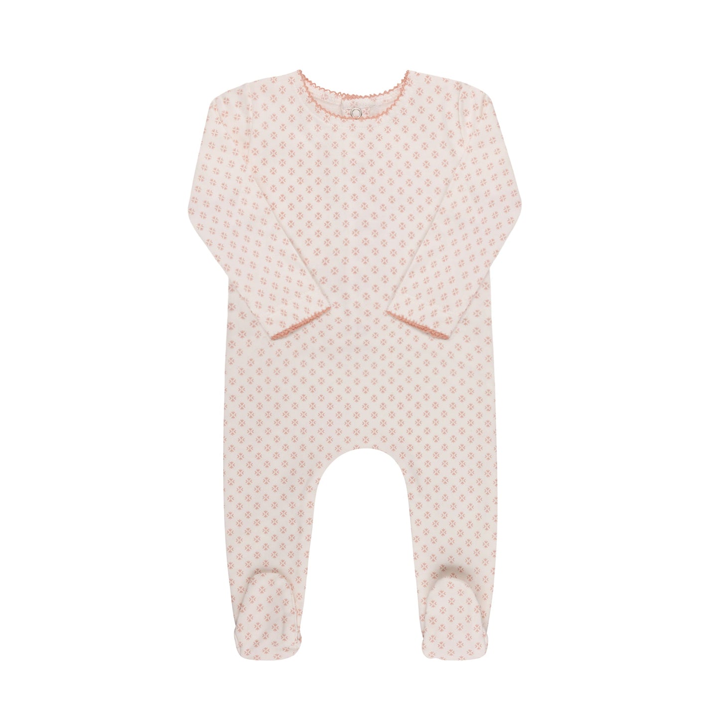 Ditsy Print Footie & Hat
