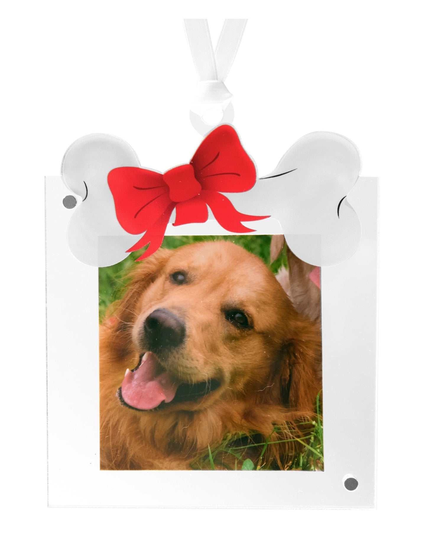 Dog Bone Acrylic Photo Ornament