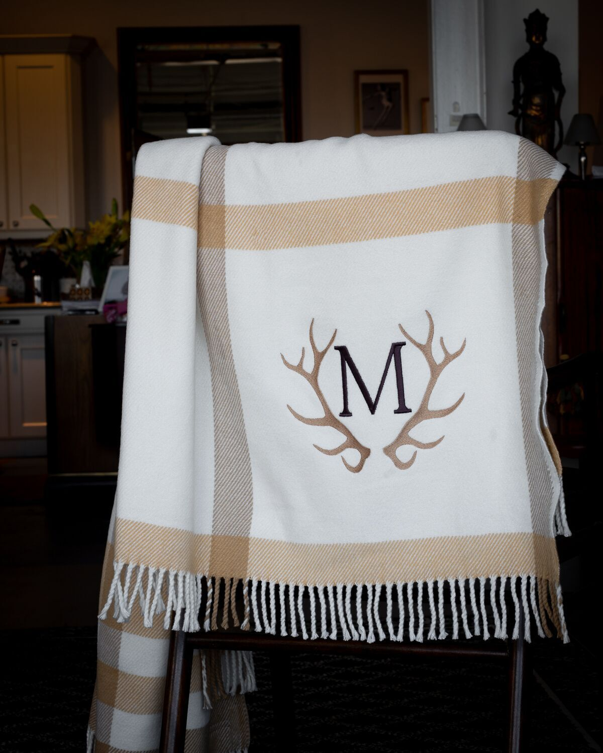 Large Plaid Throw - 55"x70"