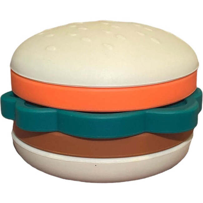 Hamburger Silicone Teether & Stacker