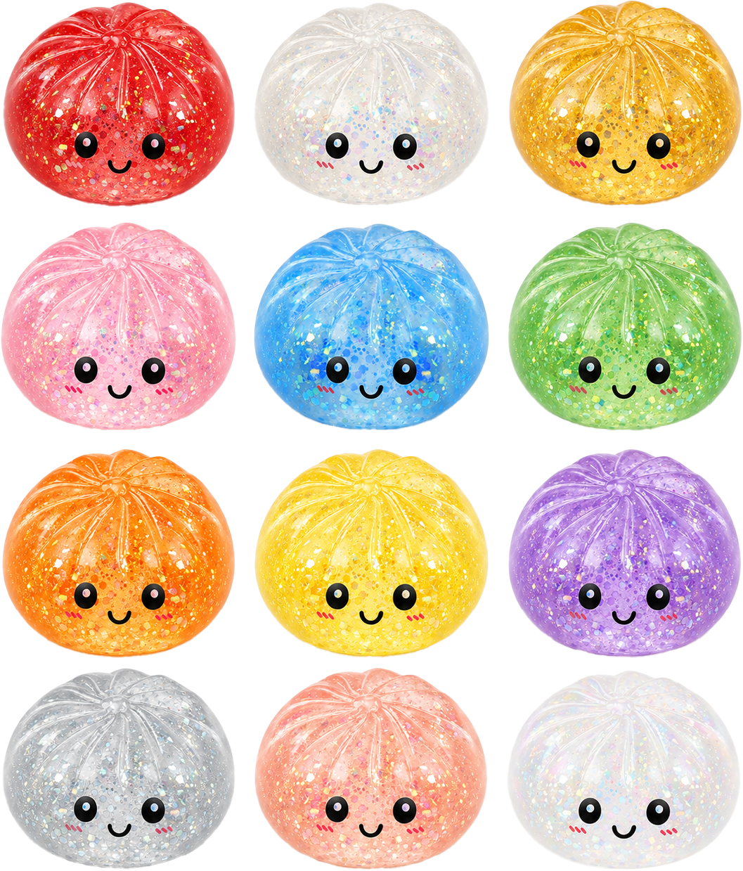 SquishZilla Mystery Fortune Dumpling Squishy | Fortune Message Sensory Fidget Toy