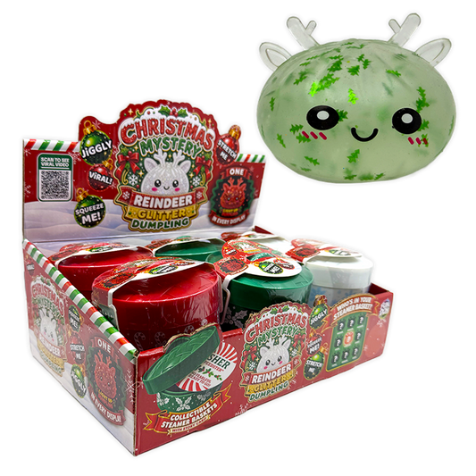 Christmas Mystery Reindeer Glitter Dumpling Squishy Toy