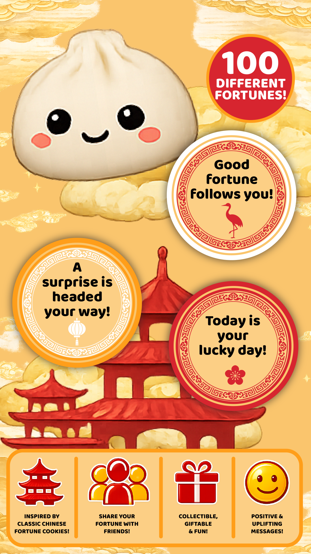 SquishZilla Mystery Fortune Dumpling Squishy | Fortune Message Sensory Fidget Toy