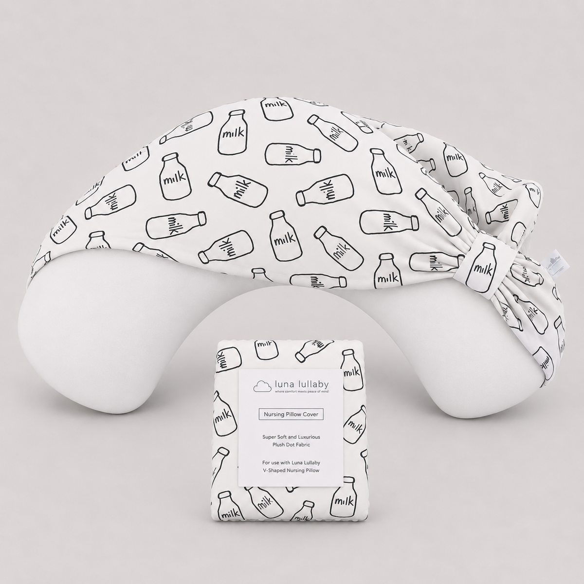 Milk Mamma Print Nursing Pillow Cover | Luna Lullaby
