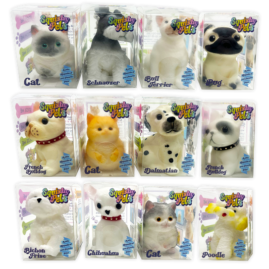 So Much Fun! Squishy Pets – Sticky, Stretchy & Squeezable Cat and Dog Fidget Toys