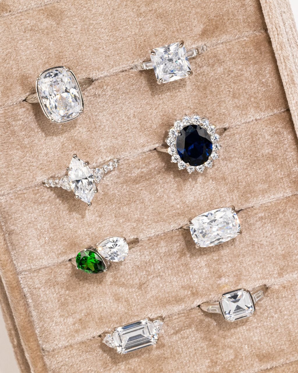 Sterling Silver Marquise & Trillion Ring