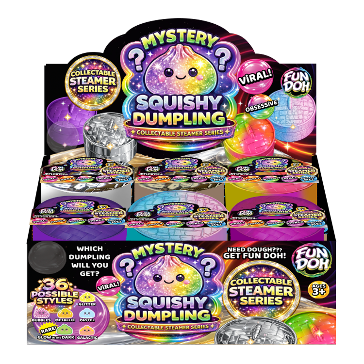 Fun Doh Mystery Dumpling Squishy | Ultra Rare Collectible Sensory Fidget Toy