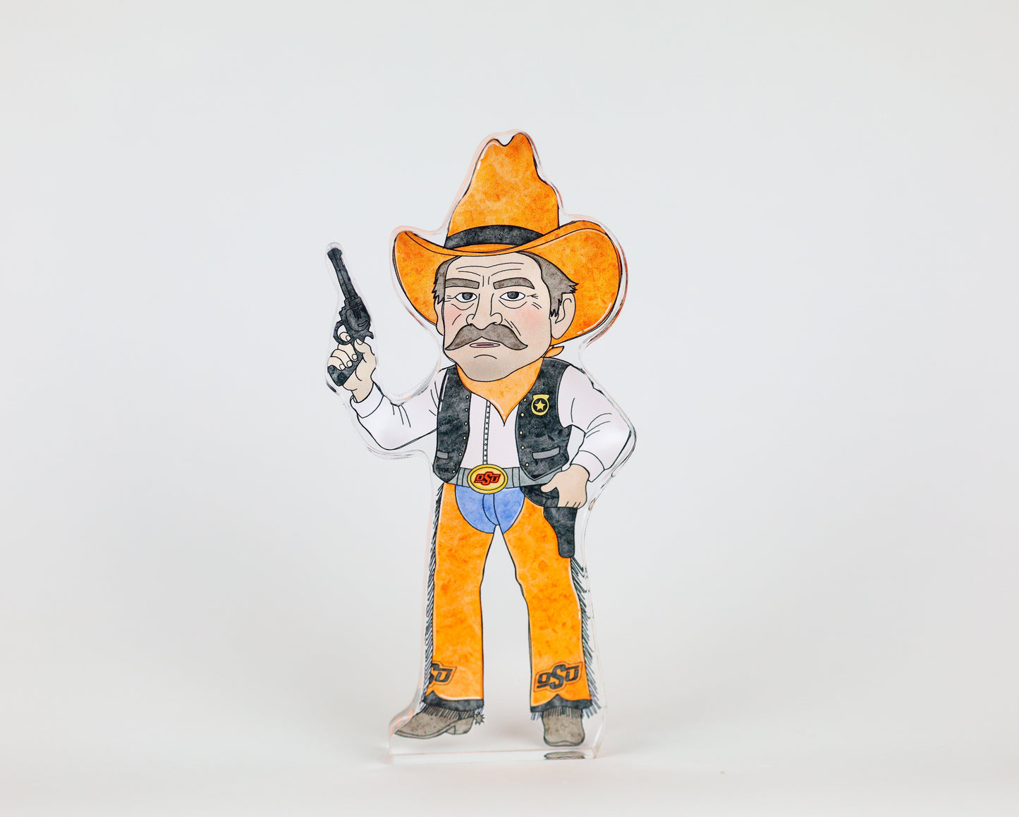 Pistol Pete Acrylic Block Shelfie
