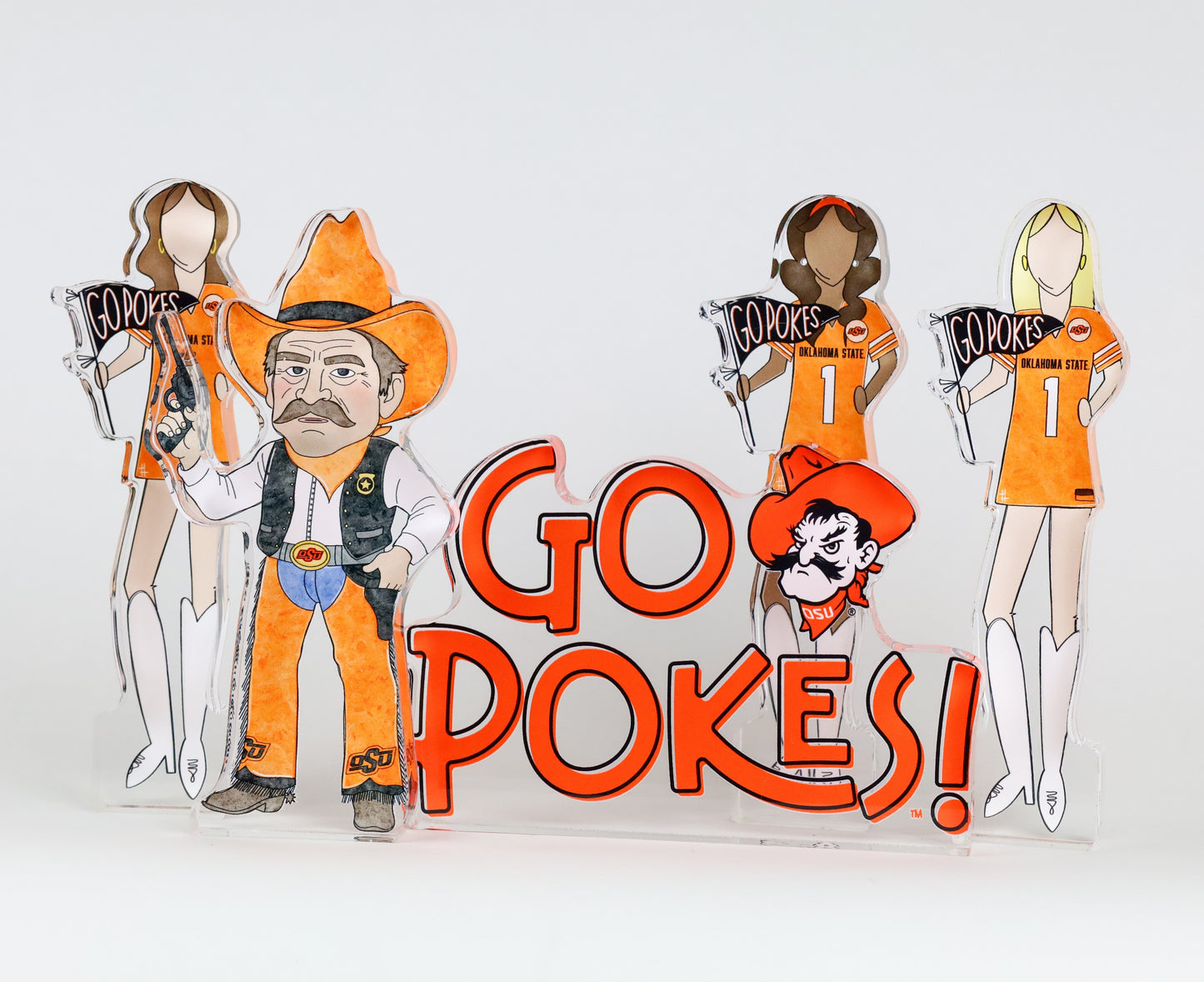 Pistol Pete Acrylic Block Shelfie