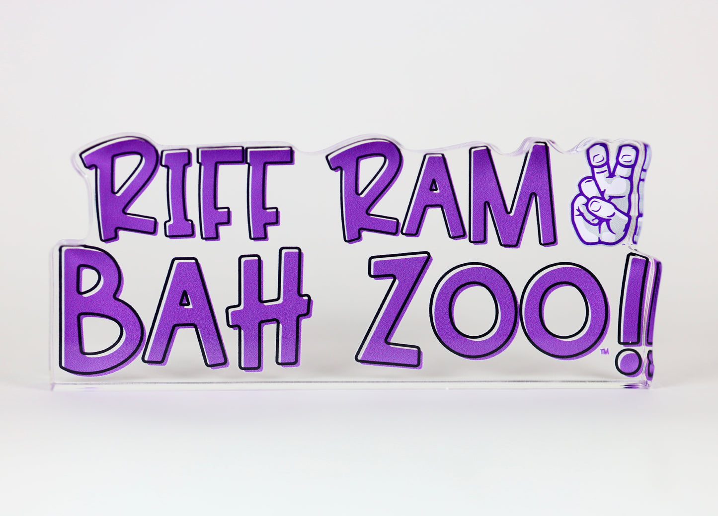 TCU Riff Ram Bah Zoo Acrylic Block Shelfie