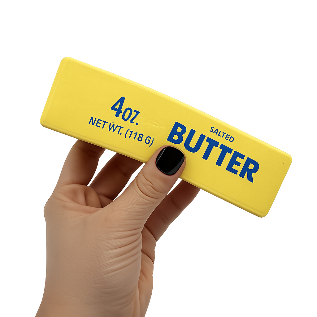 Fun Doh Butter Stick Slow Rise Squishy – Butter-Themed Sensory Stress Toy