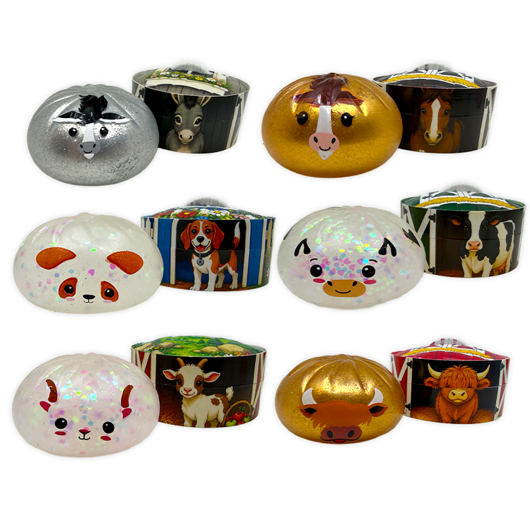 Fun Doh Farm Barnyard Dumpling Squishy Toys – Choose Your Animal