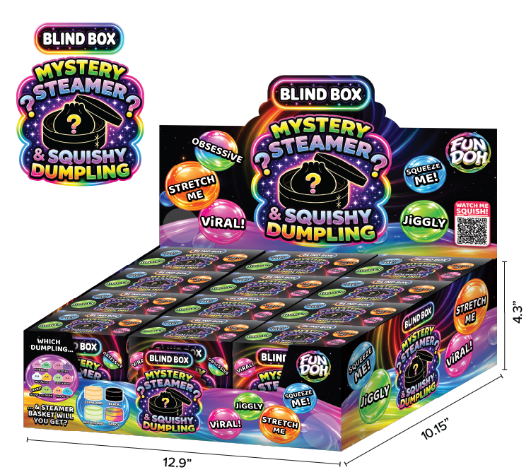 Fun Doh Mystery Dumpling & Steamer Blind Box Squishy | Sensory Fidget Toy