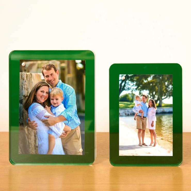 Emerald Acrylic 4" x 6" Flip Frame