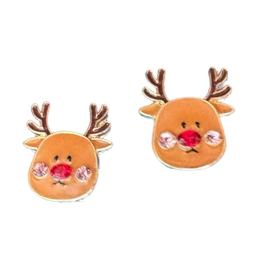 Reindeer Christmas Stud Earrings