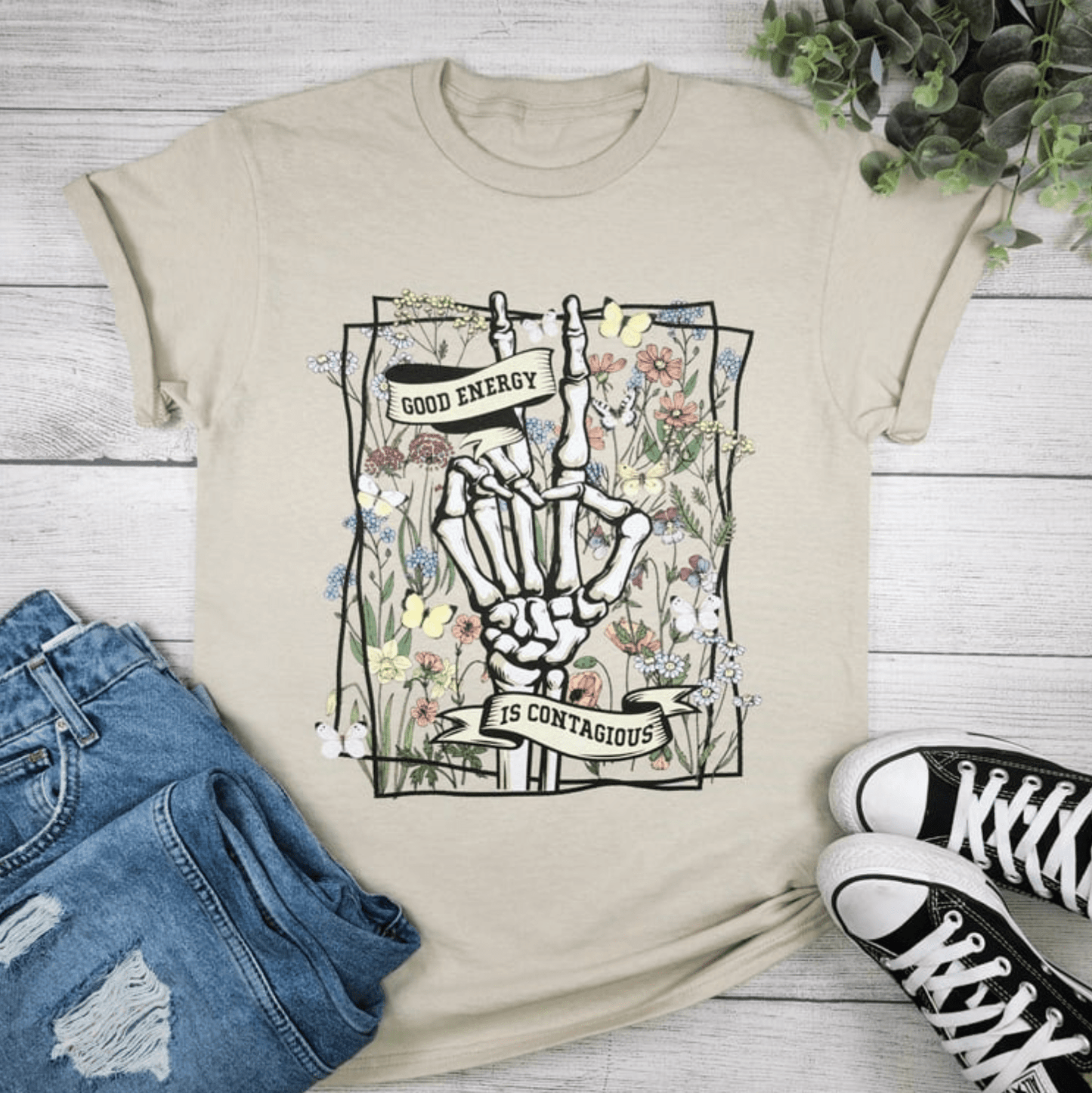 Good Energy Is Contagious Graphic Tee