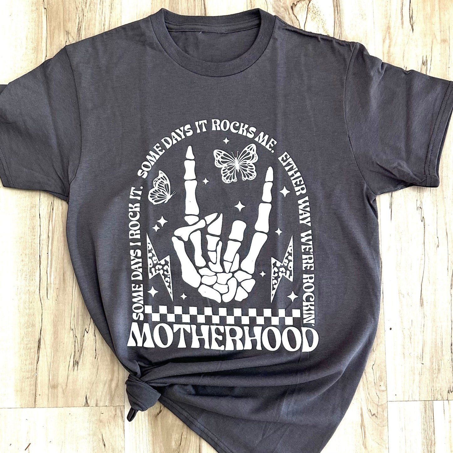Motherhood Rocks Graphic Tee