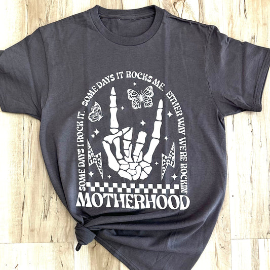 Motherhood Rocks Graphic Tee