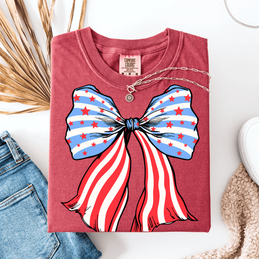 Patriotic Bow Graphic Tee