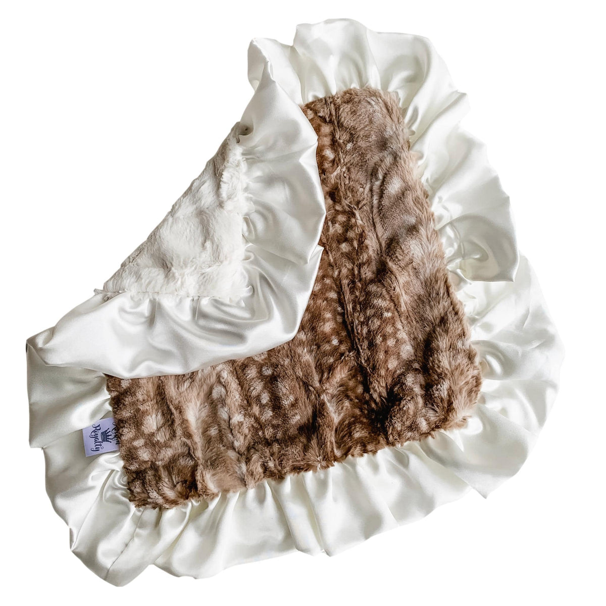 Fawn Ivory Ruffle | Luxe Baby Security Lovie