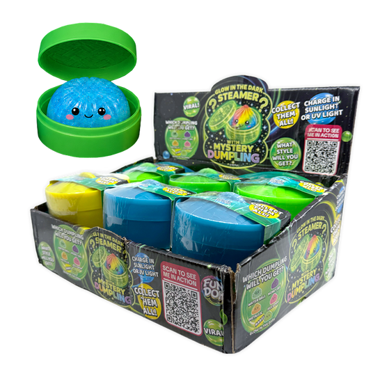 Fun Doh Glow-in-the-Dark Mystery Streamer Dumpling Squishy – Color Capsule