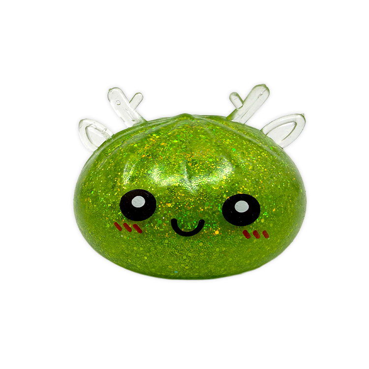 Christmas Mystery Reindeer Glitter Dumpling Squishy Toy