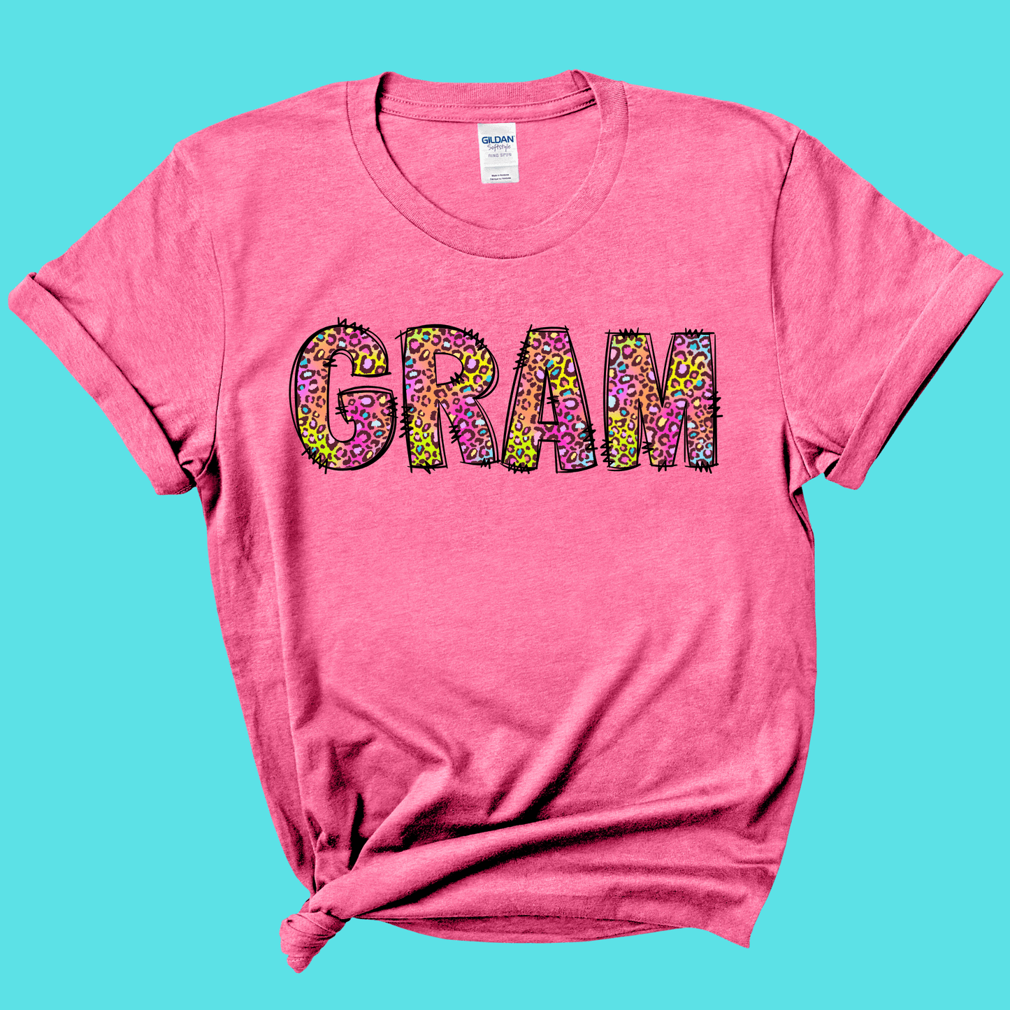 Gram Rainbow Leopard Graphic Tee
