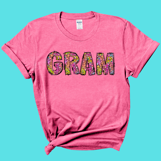 Gram Rainbow Leopard Graphic Tee