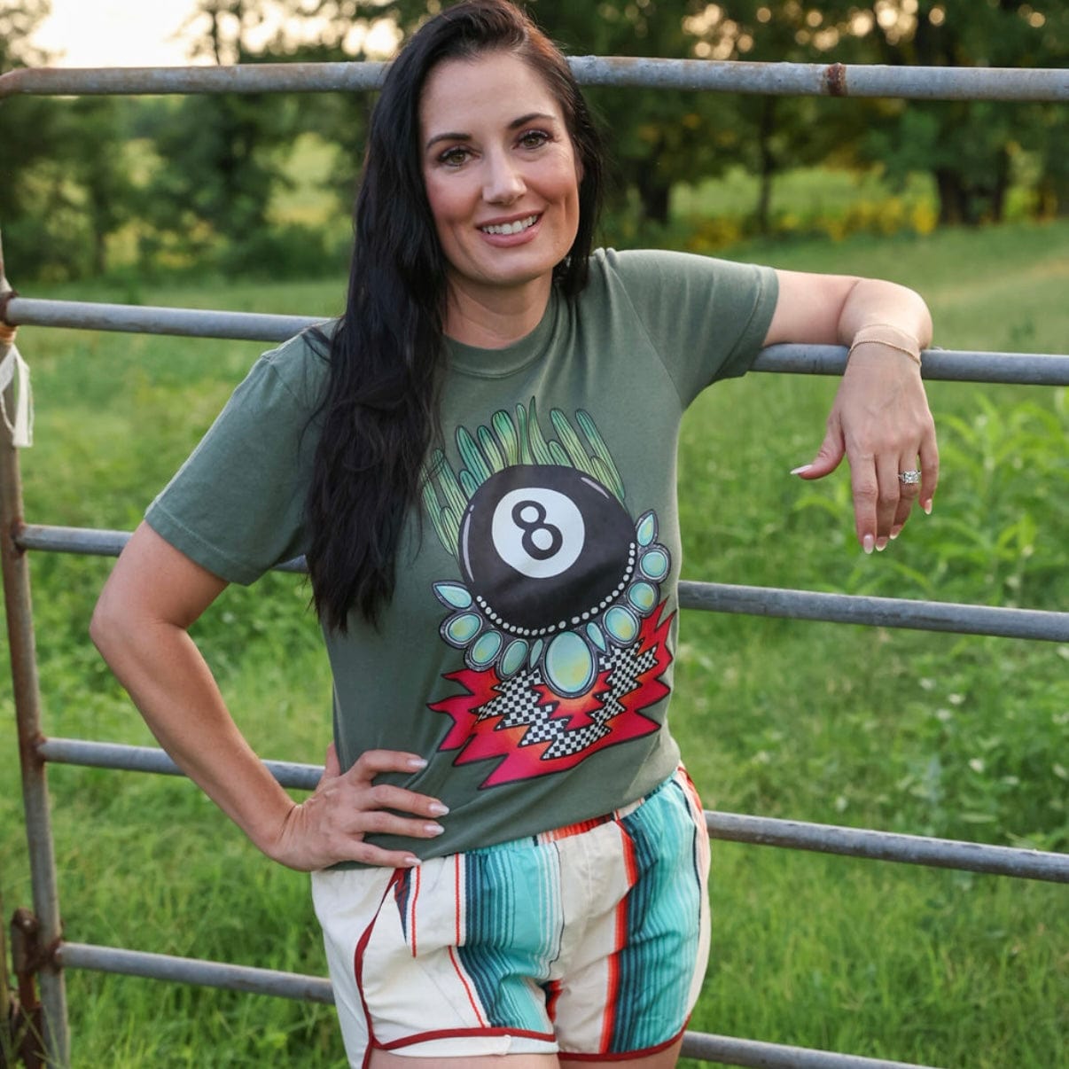 8 Ball Cactus Graphic Tee