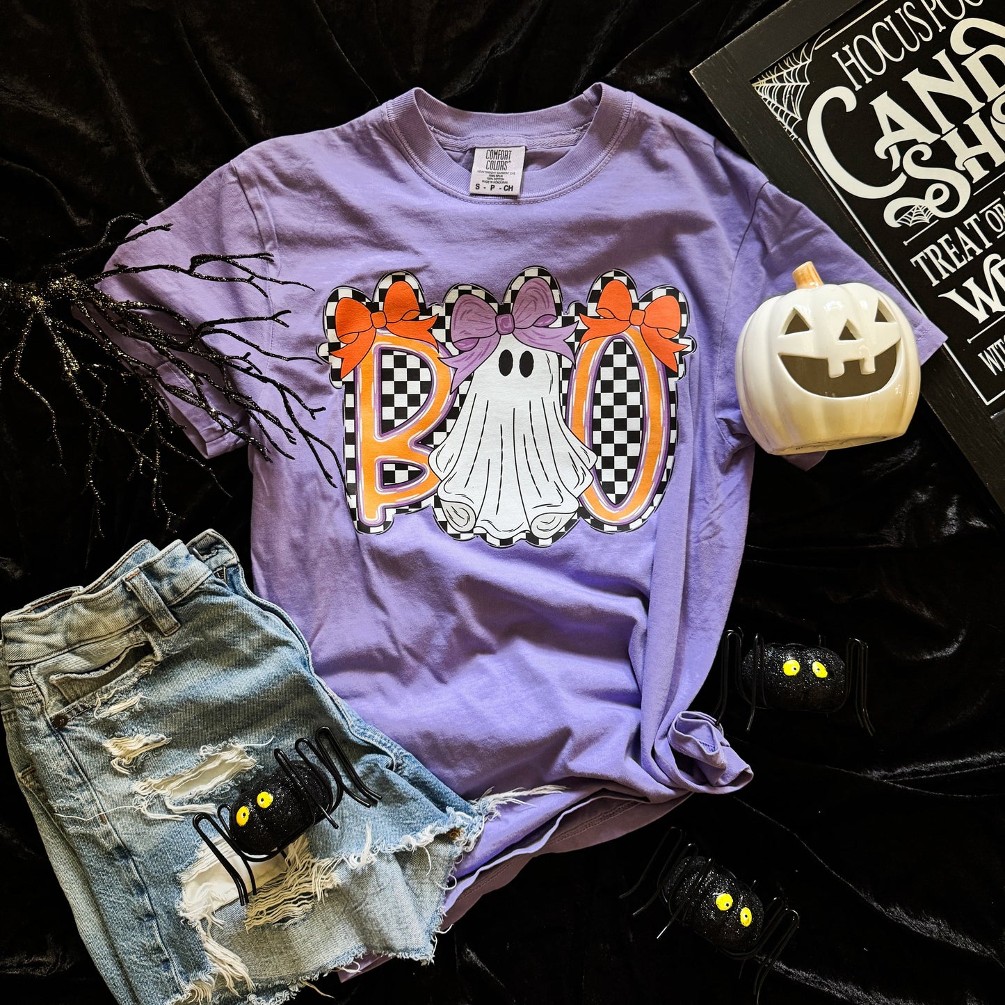 Boo Checker Ghost Soft Graphic Tee