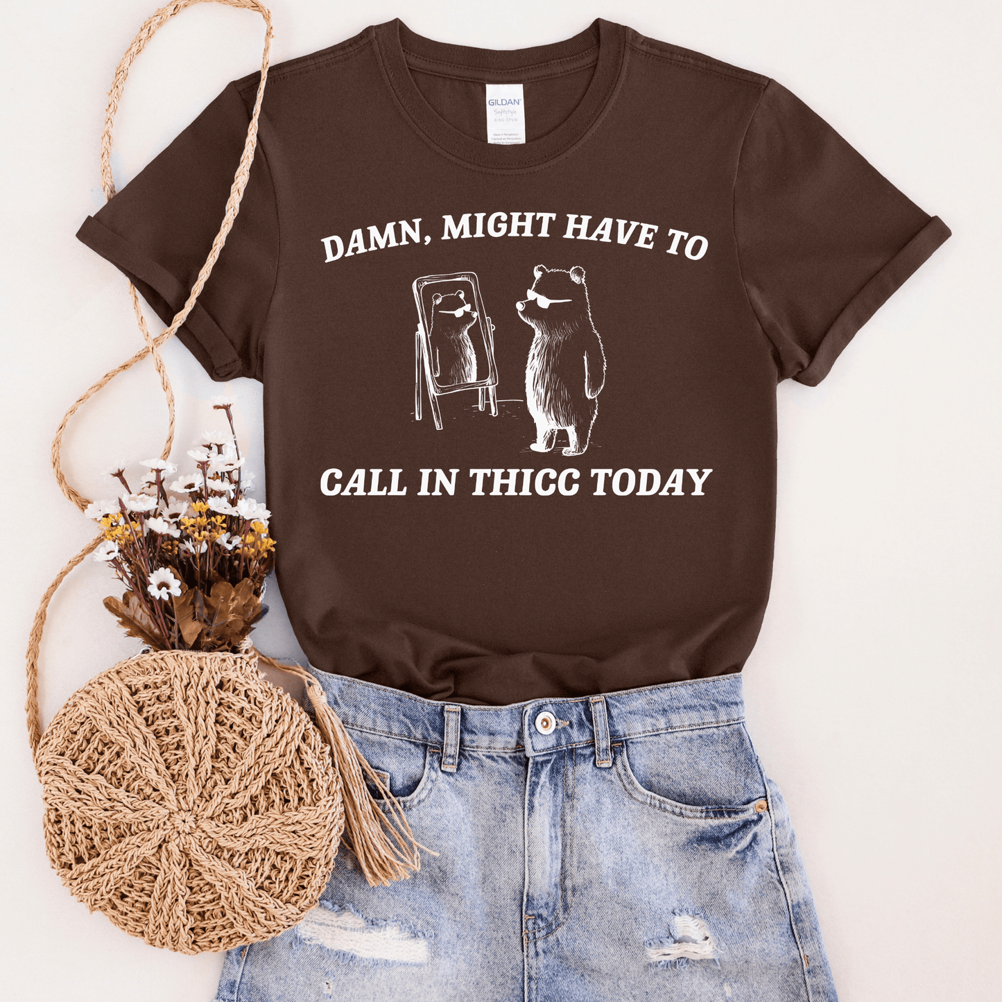 Calling in Thick Graphic Tee