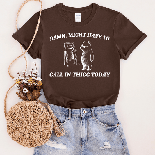 Calling in Thick Graphic Tee