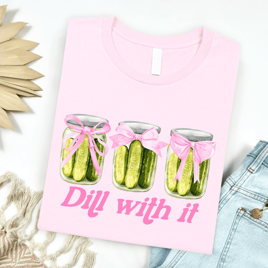Dill With It Pickle Jar Graphic Tee