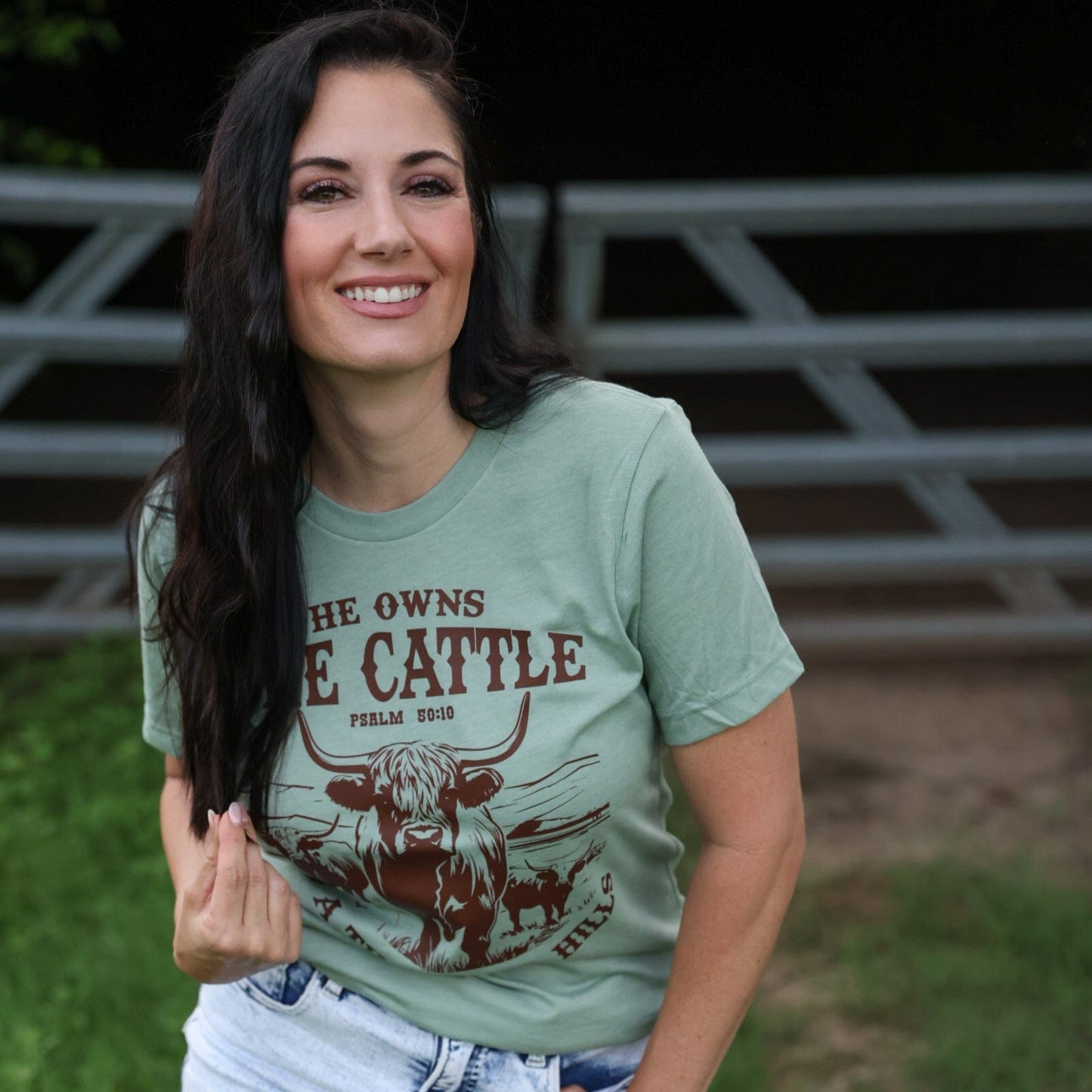 He Owns the Cattle Psalm 50:10 Soft Graphic Tee