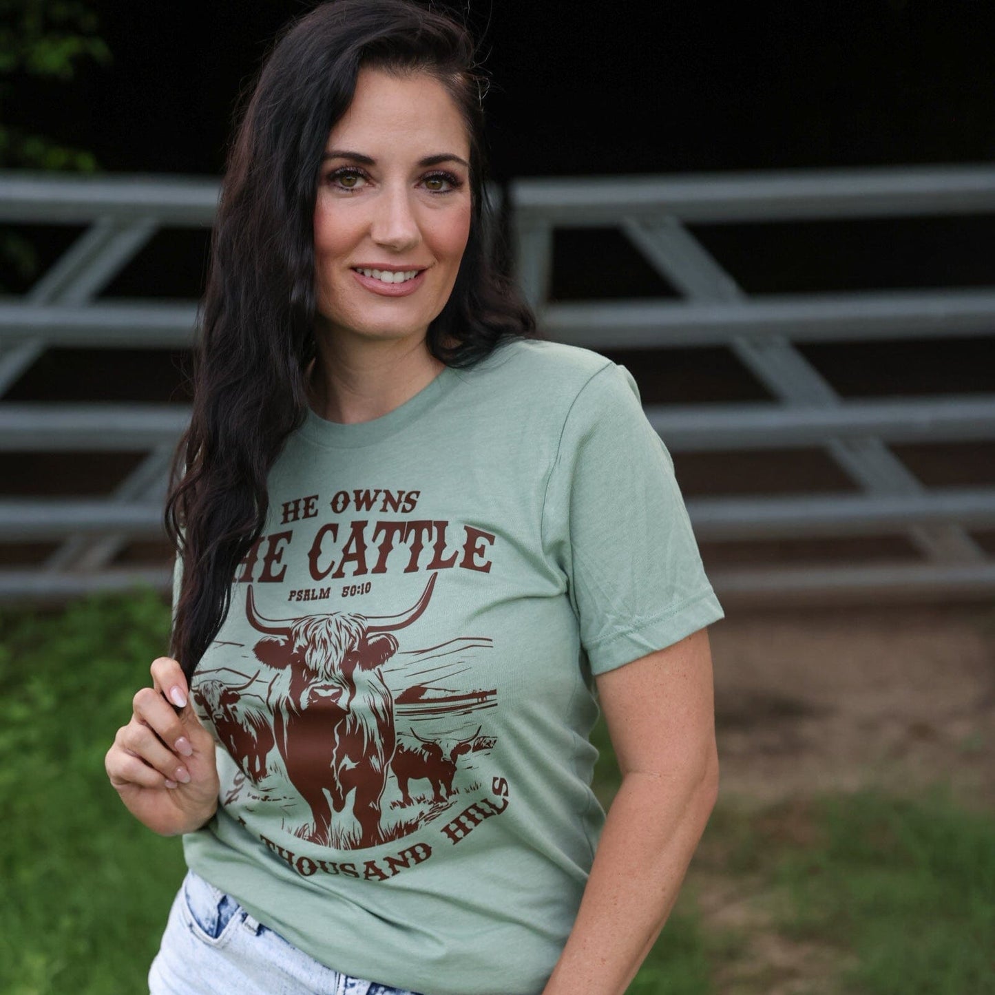 He Owns the Cattle Psalm 50:10 Soft Graphic Tee