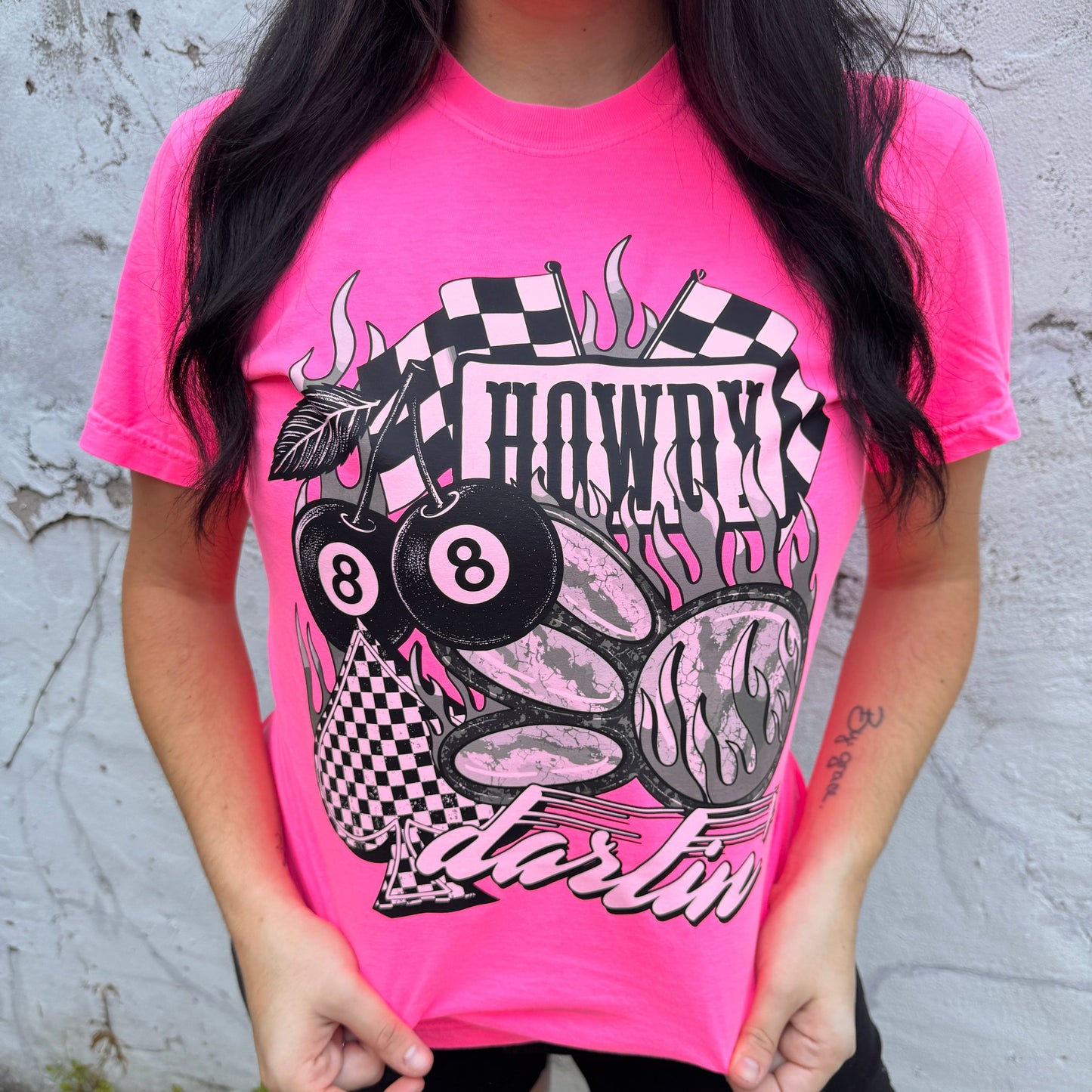 Howdy Darlin 8 Ball Graphic Tee