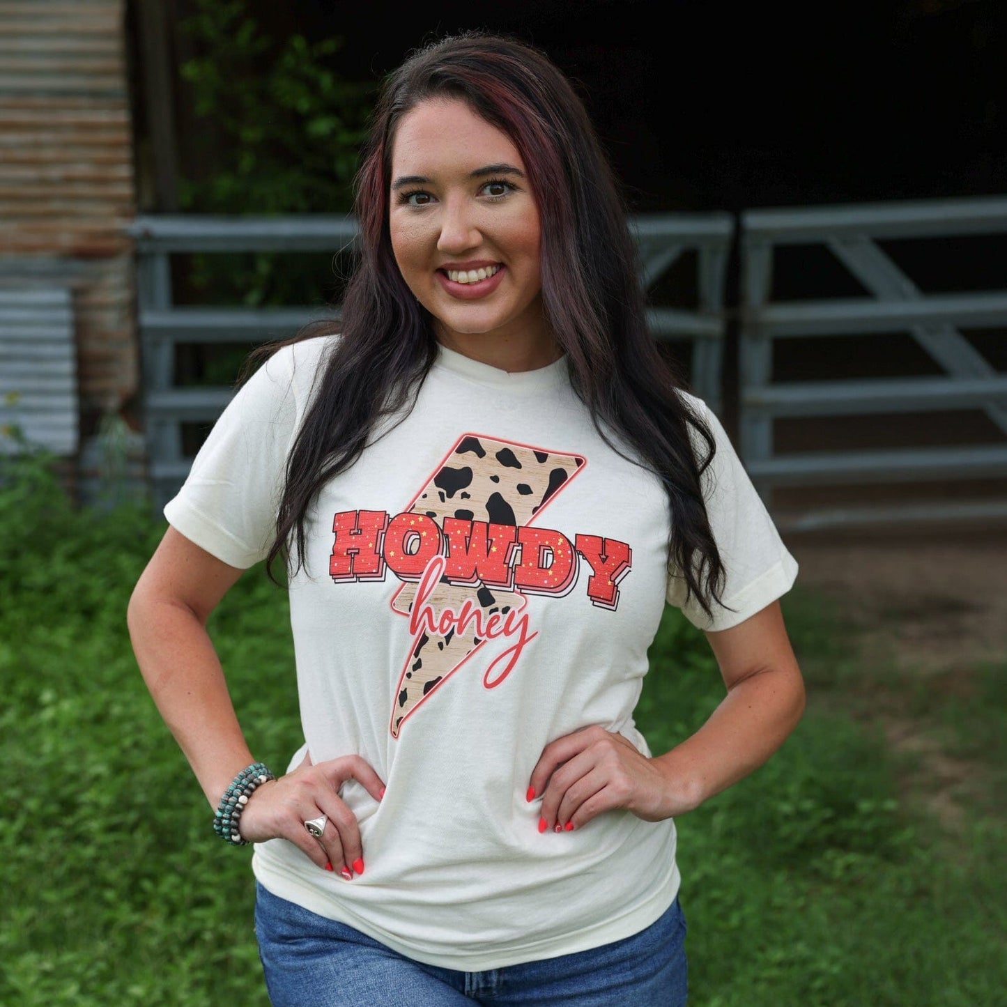 Howdy Honey Lightning Bolt Soft Graphic Tee