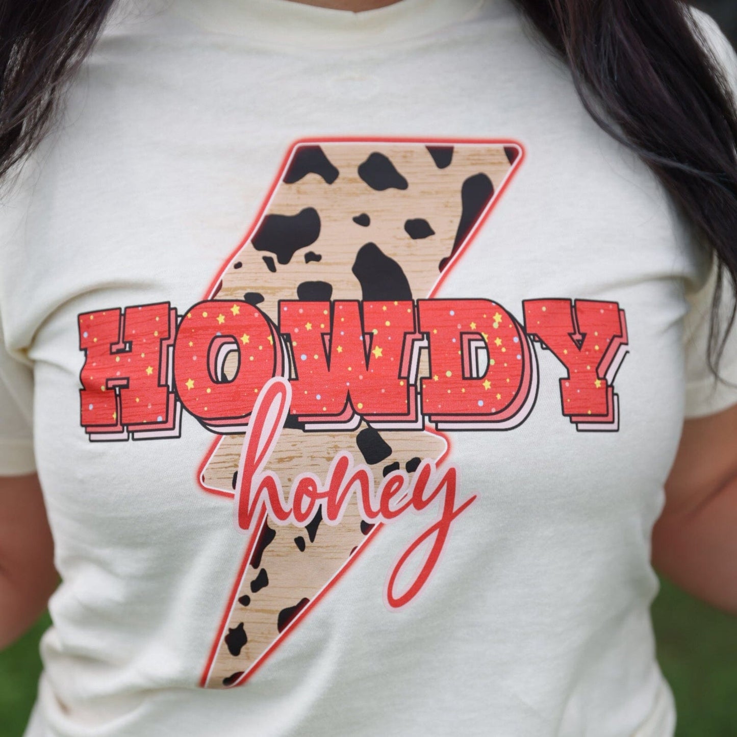 Howdy Honey Lightning Bolt Soft Graphic Tee