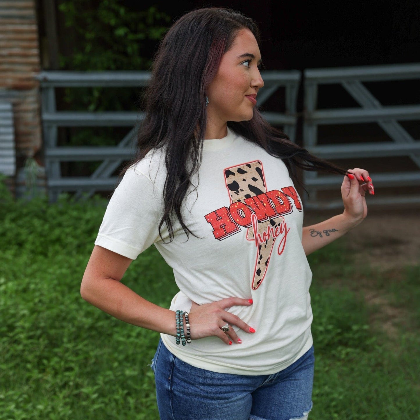 Howdy Honey Lightning Bolt Soft Graphic Tee