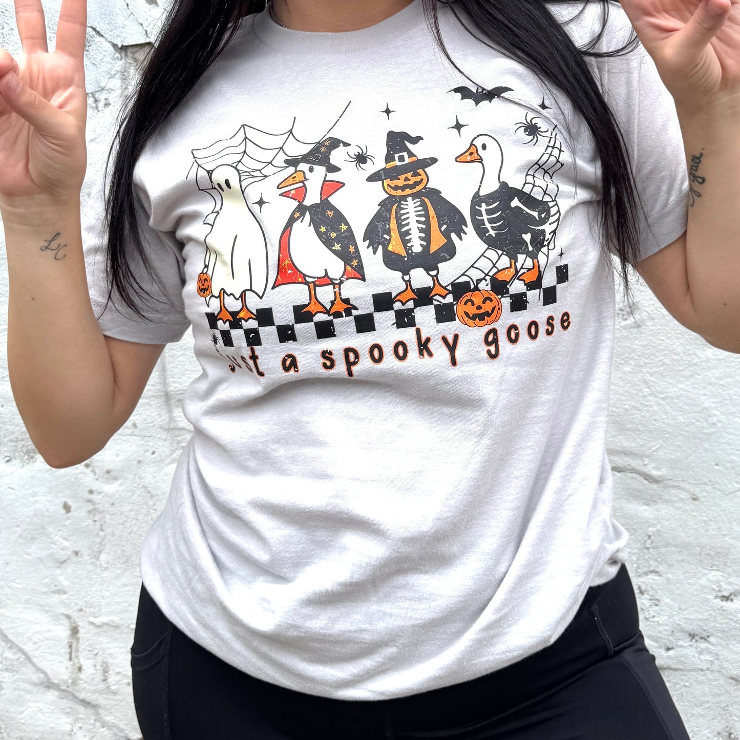 Just A Spooky Goose Soft Graphic Tee
