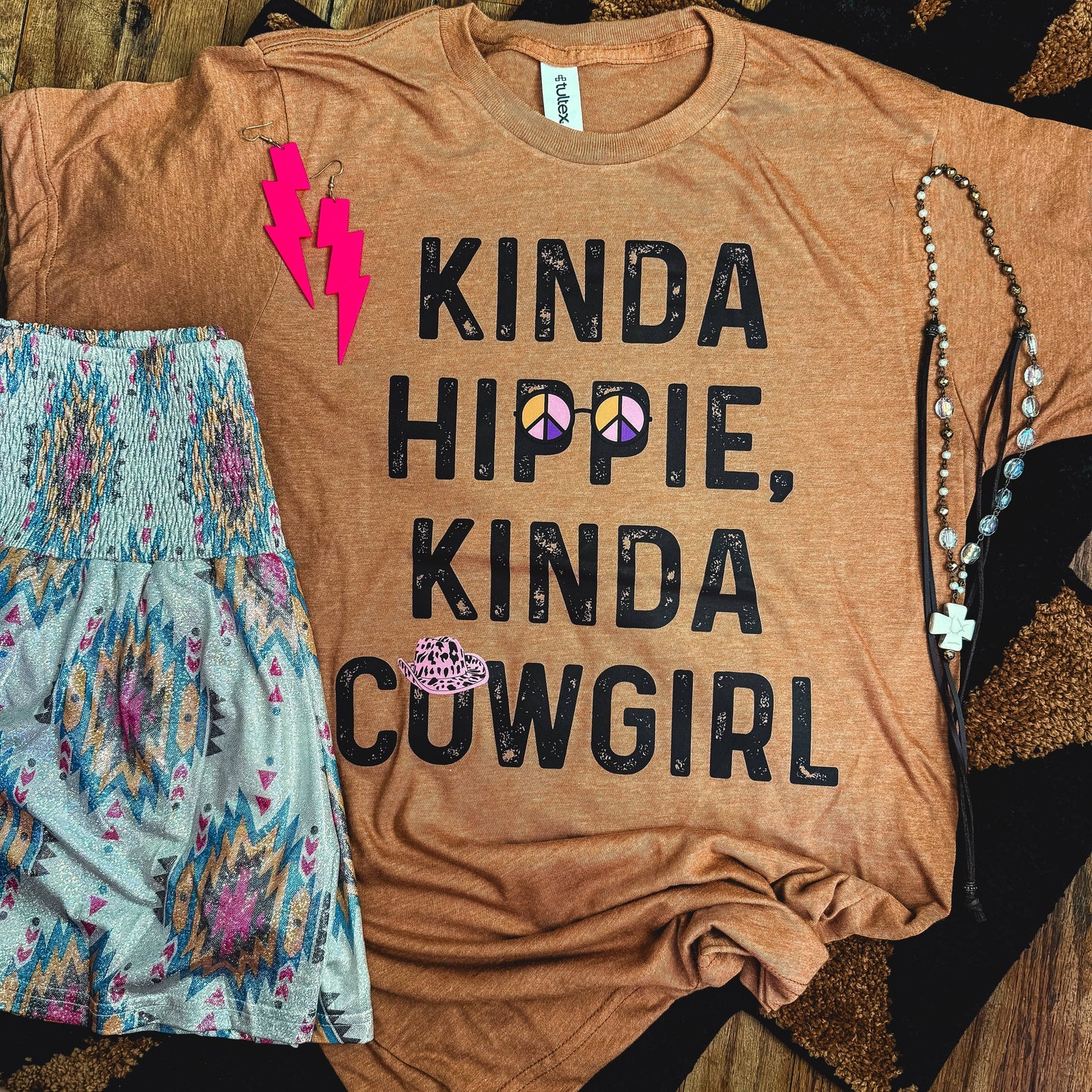 Kinda Hippie Kinda Cowgirl Soft Graphic Tee