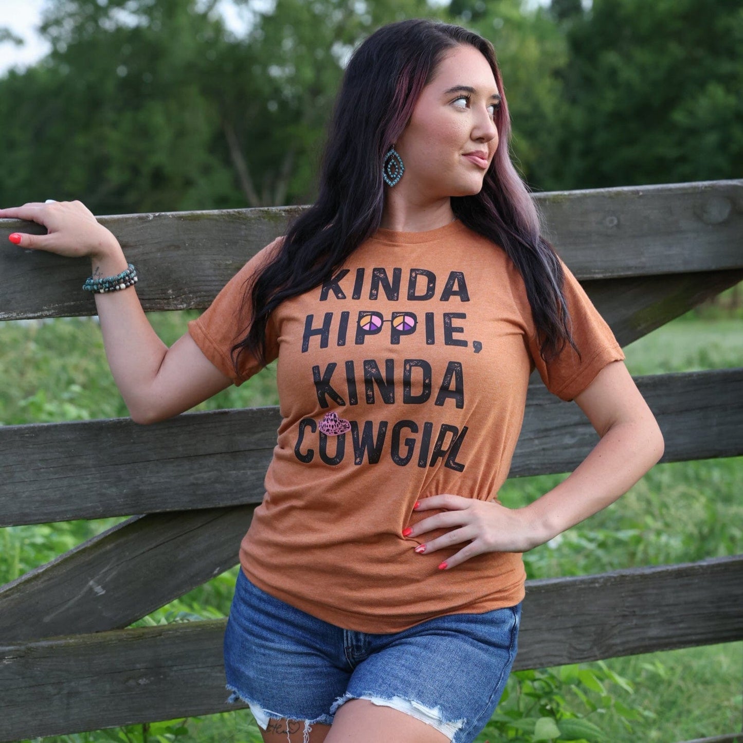 Kinda Hippie Kinda Cowgirl Soft Graphic Tee
