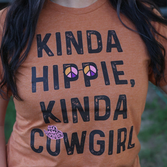 Kinda Hippie Kinda Cowgirl Soft Graphic Tee