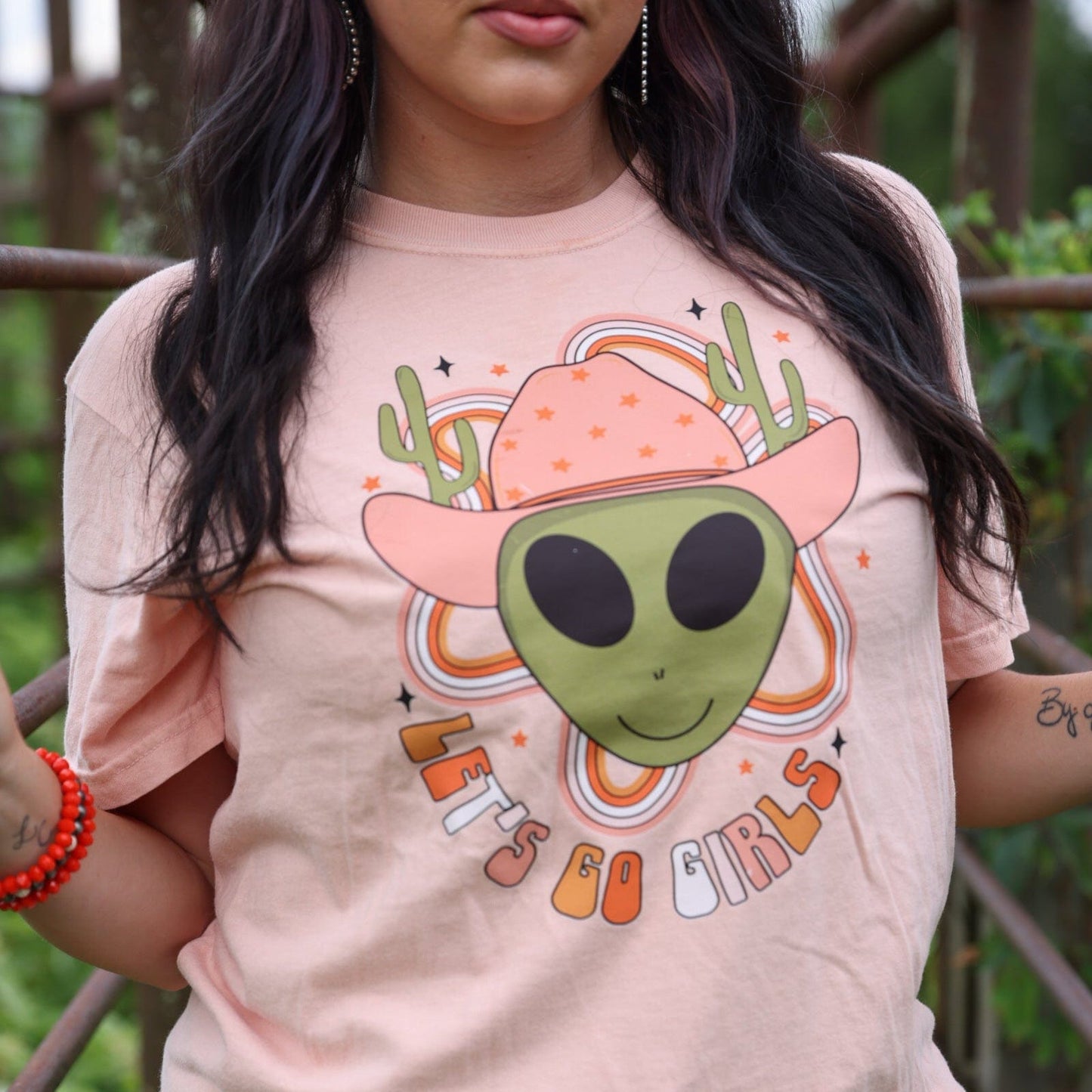 Let’s Go Girls Alien Cowgirl Soft Graphic Tee