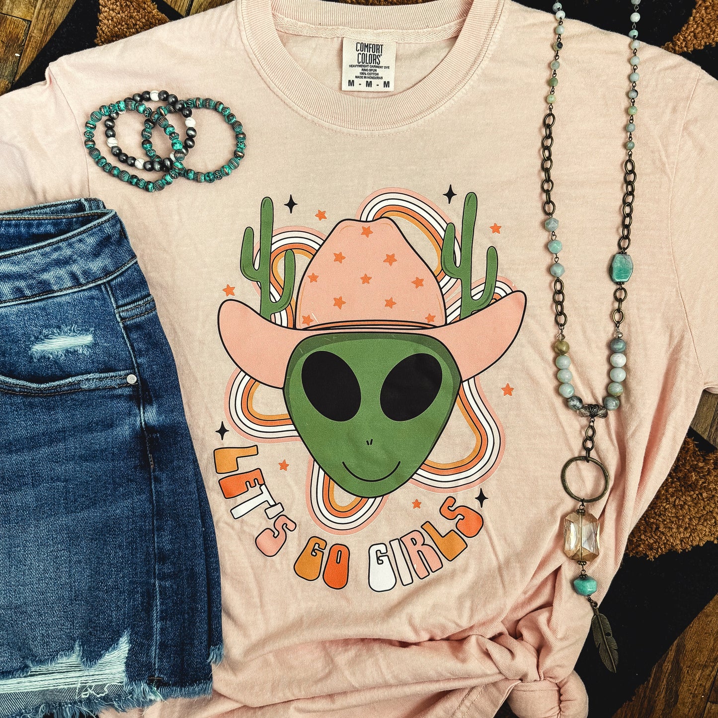 Let’s Go Girls Alien Cowgirl Soft Graphic Tee