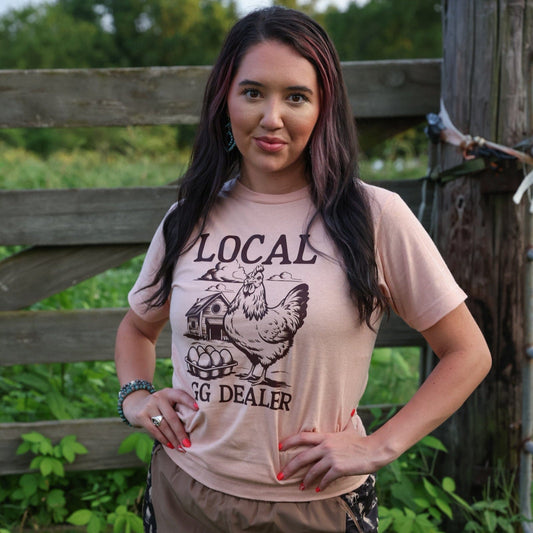 Local Egg Dealer Farm Soft Graphic Tee