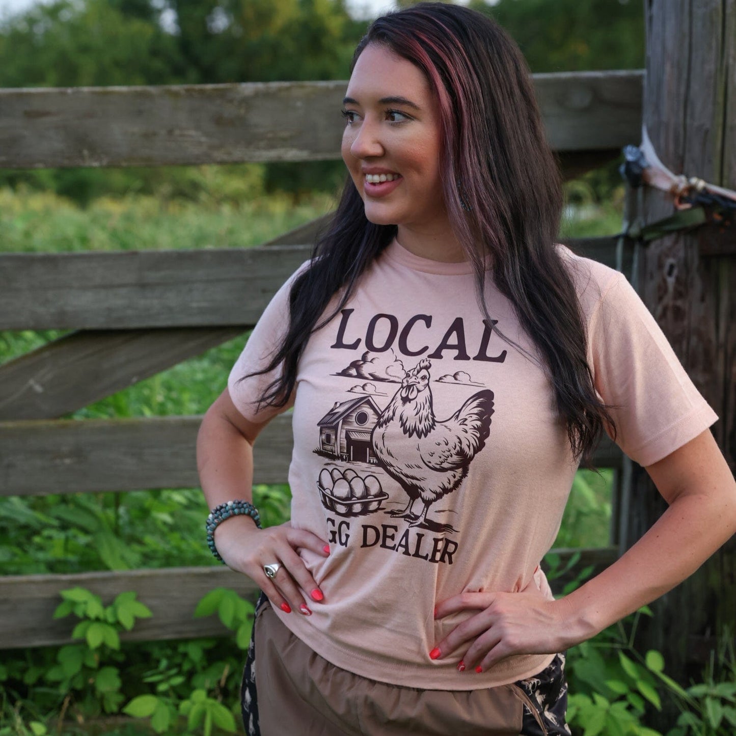 Local Egg Dealer Farm Soft Graphic Tee