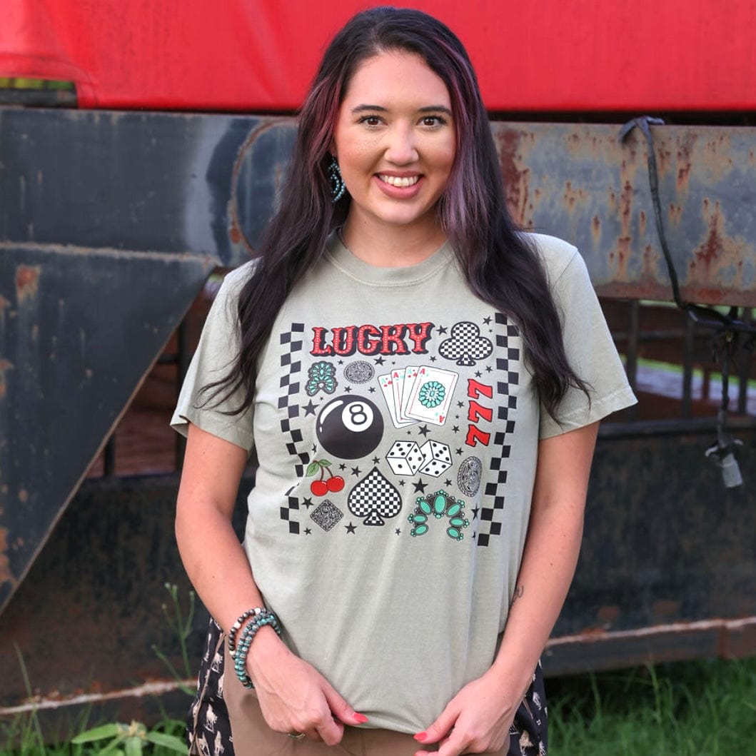 Lucky 7 Collage Graphic Tee