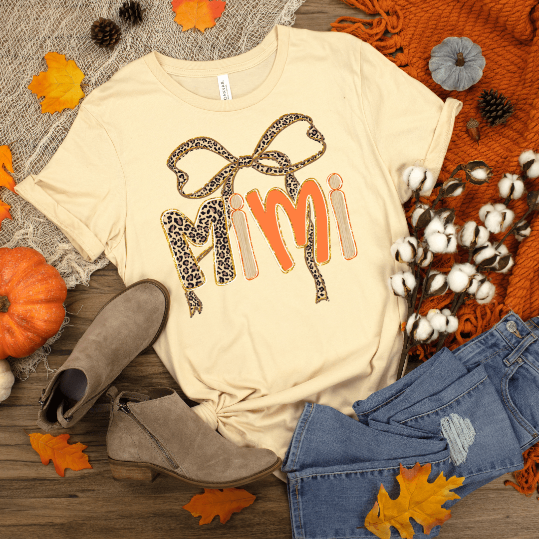 Mimi Leopard Bow Graphic Tee