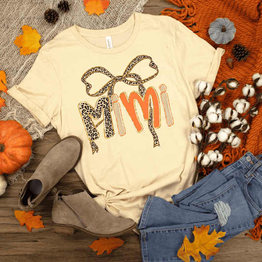 Mimi Leopard Bow Graphic Tee